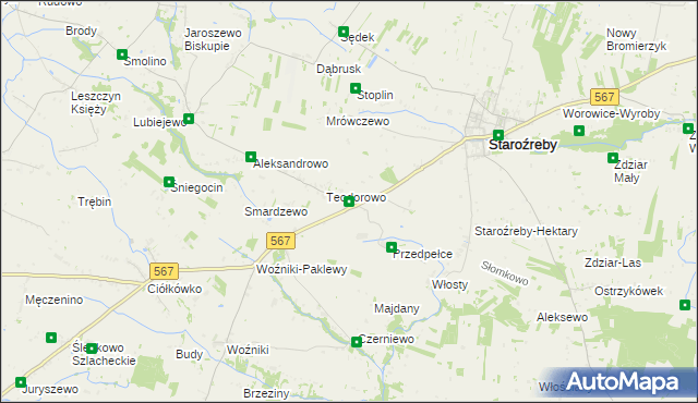 mapa Opatówiec, Opatówiec na mapie Targeo