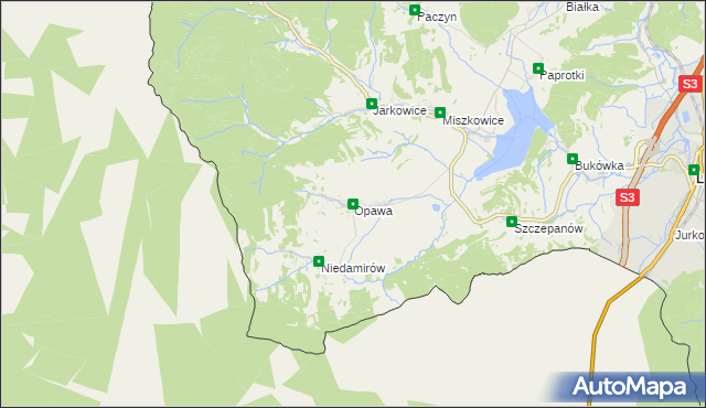 mapa Opawa, Opawa na mapie Targeo