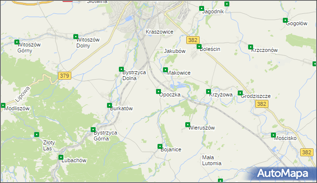 mapa Opoczka, Opoczka na mapie Targeo