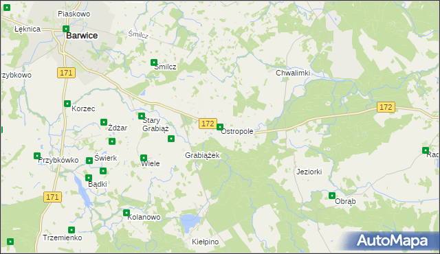 mapa Ostropole, Ostropole na mapie Targeo