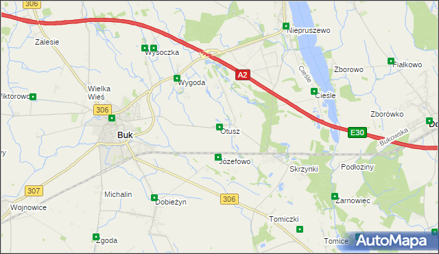 mapa Otusz, Otusz na mapie Targeo