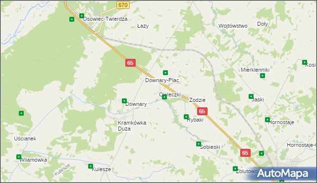 mapa Owieczki gmina Goniądz, Owieczki gmina Goniądz na mapie Targeo