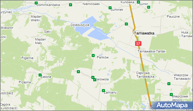 mapa Pańków, Pańków na mapie Targeo