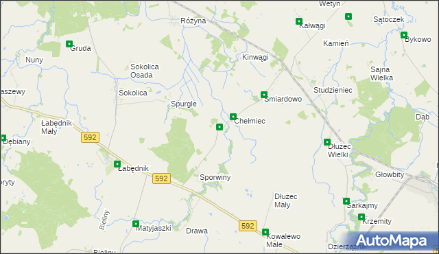 mapa Pasławki, Pasławki na mapie Targeo