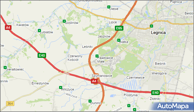 mapa Pawłowice Małe gmina Krotoszyce, Pawłowice Małe gmina Krotoszyce na mapie Targeo