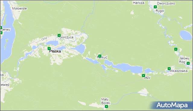 mapa Perkuć, Perkuć na mapie Targeo