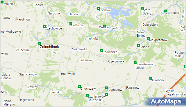 mapa Petrynów, Petrynów na mapie Targeo