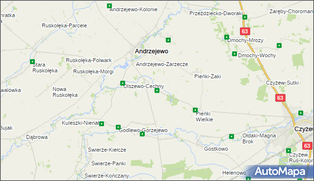 mapa Pieńki-Sobótki, Pieńki-Sobótki na mapie Targeo