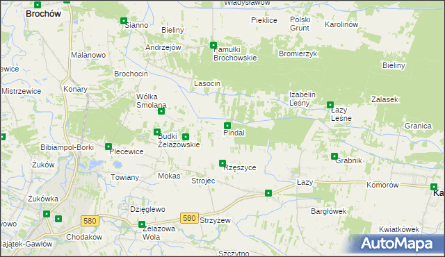 mapa Pindal, Pindal na mapie Targeo