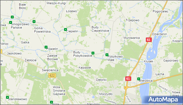 mapa Pobyłkowo Duże, Pobyłkowo Duże na mapie Targeo