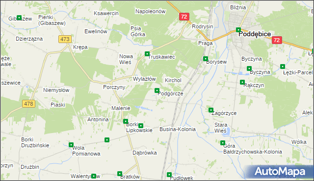 mapa Podgórcze, Podgórcze na mapie Targeo