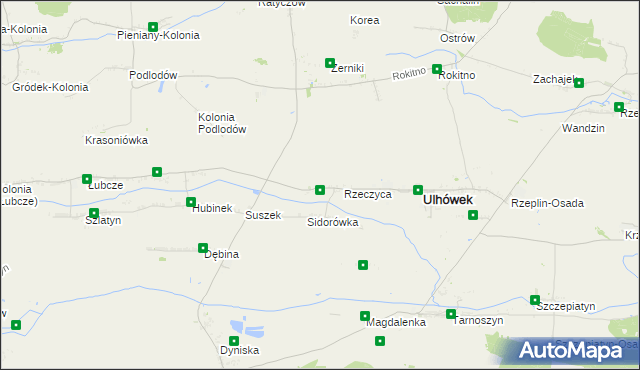 mapa Podlodów gmina Ulhówek, Podlodów gmina Ulhówek na mapie Targeo