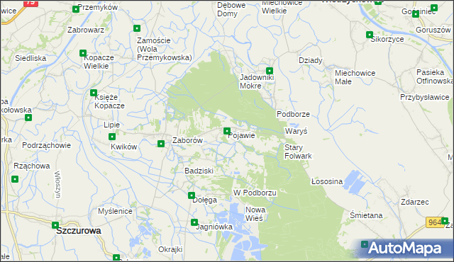 mapa Pojawie, Pojawie na mapie Targeo