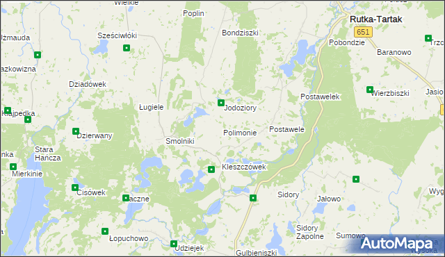 mapa Polimonie, Polimonie na mapie Targeo