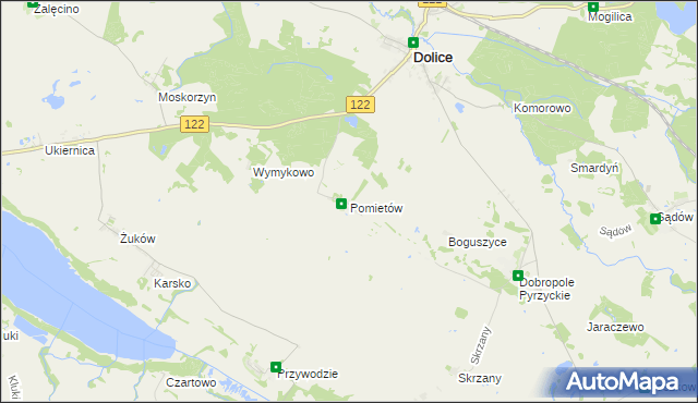 mapa Pomietów, Pomietów na mapie Targeo