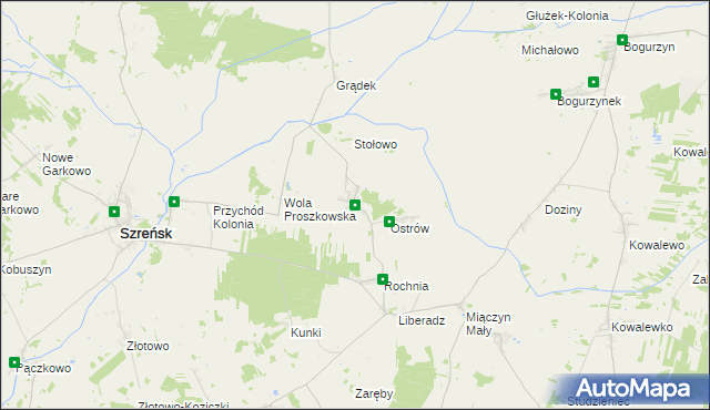 mapa Proszkowo, Proszkowo na mapie Targeo