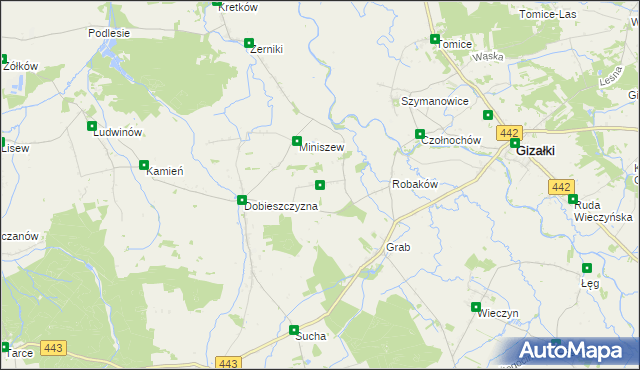 mapa Prusinów, Prusinów na mapie Targeo