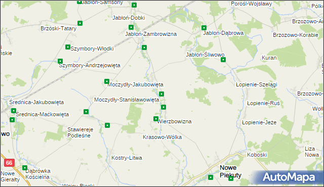 mapa Pruszanka Mała, Pruszanka Mała na mapie Targeo