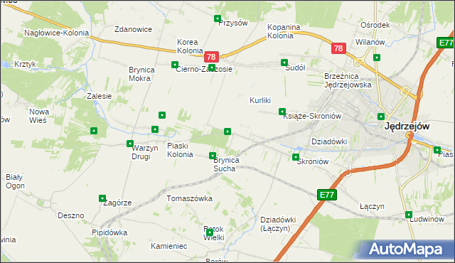 mapa Prząsław Mały, Prząsław Mały na mapie Targeo