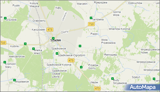 mapa Przatów Dolny, Przatów Dolny na mapie Targeo