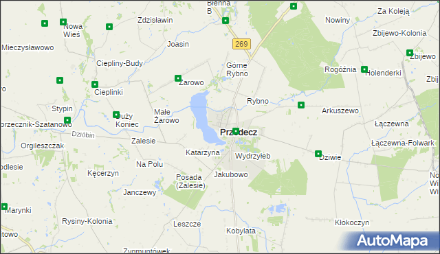 mapa Przedecz, Przedecz na mapie Targeo