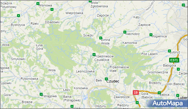 mapa Przedmieście Czudeckie, Przedmieście Czudeckie na mapie Targeo