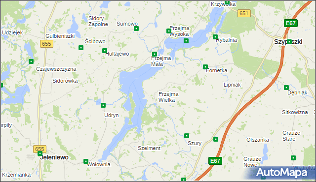 mapa Przejma Wielka, Przejma Wielka na mapie Targeo