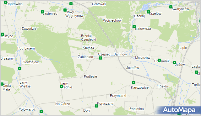 mapa Przełaj, Przełaj na mapie Targeo