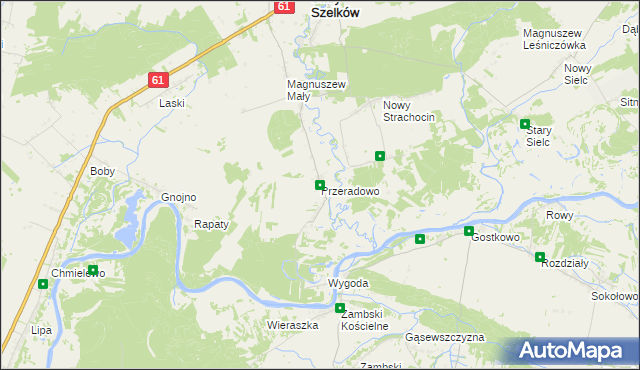 mapa Przeradowo, Przeradowo na mapie Targeo