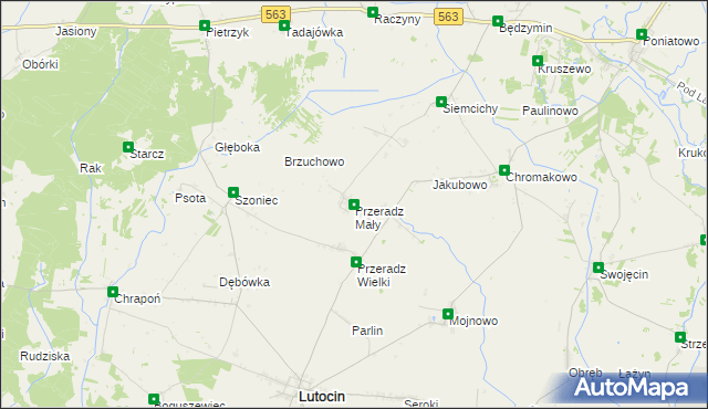 mapa Przeradz Mały, Przeradz Mały na mapie Targeo