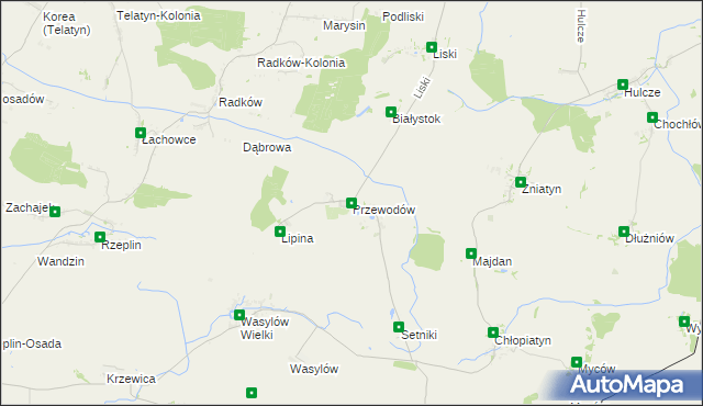 mapa Przewodów, Przewodów na mapie Targeo