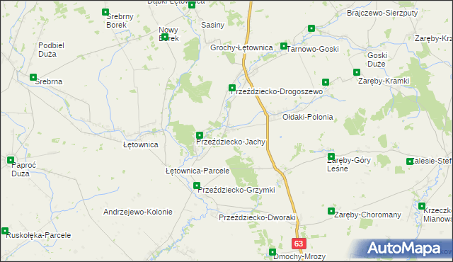 mapa Przeździecko-Lenarty, Przeździecko-Lenarty na mapie Targeo