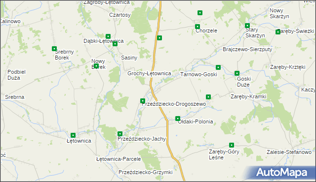 mapa Przeździecko-Mroczki, Przeździecko-Mroczki na mapie Targeo