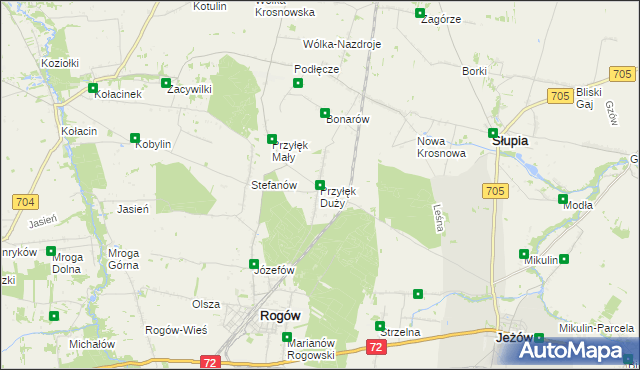 mapa Przyłęk Duży, Przyłęk Duży na mapie Targeo