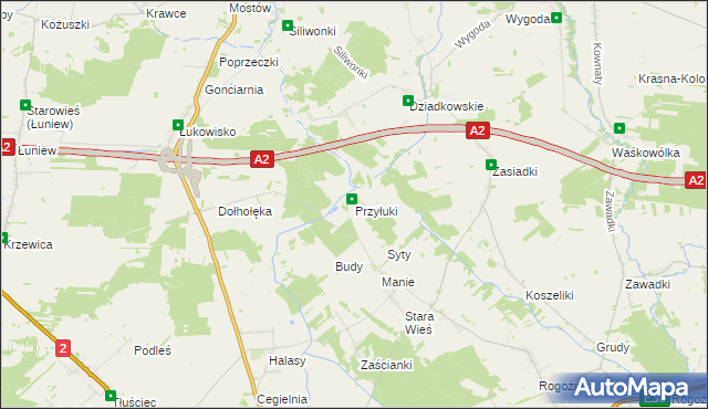 mapa Przyłuki, Przyłuki na mapie Targeo