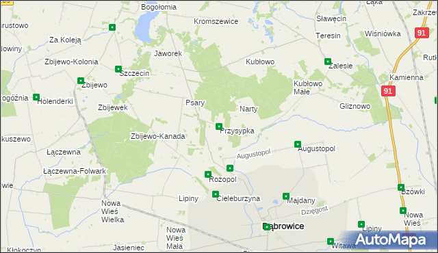 mapa Przysypka, Przysypka na mapie Targeo