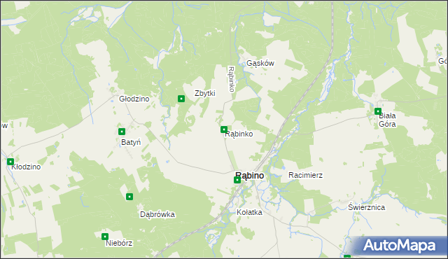 mapa Rąbinko, Rąbinko na mapie Targeo