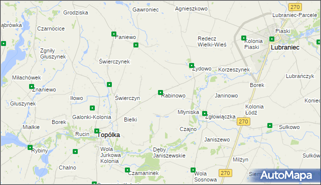 mapa Rabinowo, Rabinowo na mapie Targeo