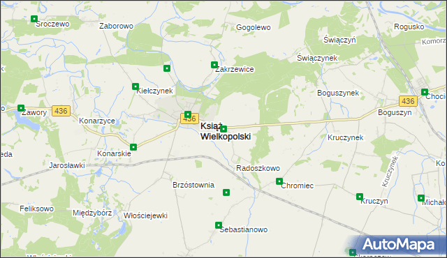 mapa Radoszkowo Drugie, Radoszkowo Drugie na mapie Targeo