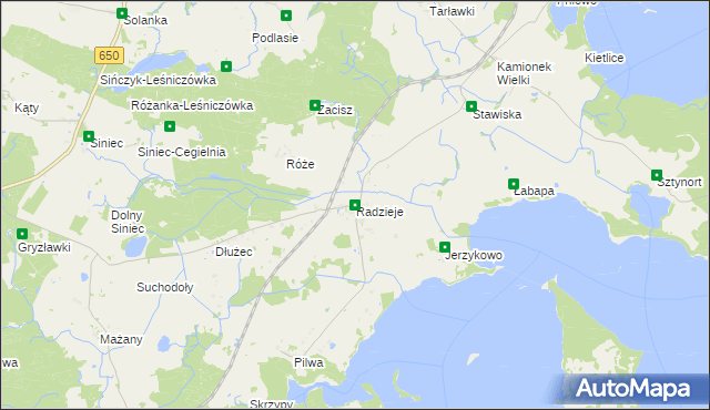 mapa Radzieje, Radzieje na mapie Targeo