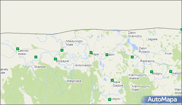 mapa Rapa, Rapa na mapie Targeo