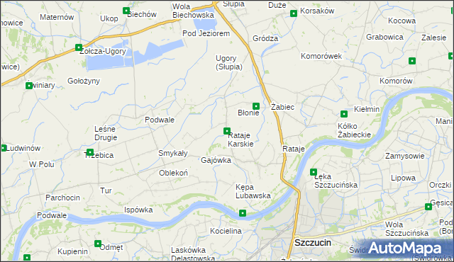 mapa Rataje Karskie, Rataje Karskie na mapie Targeo