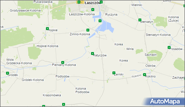 mapa Ratyczów, Ratyczów na mapie Targeo