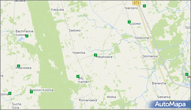 mapa Reszkowce, Reszkowce na mapie Targeo