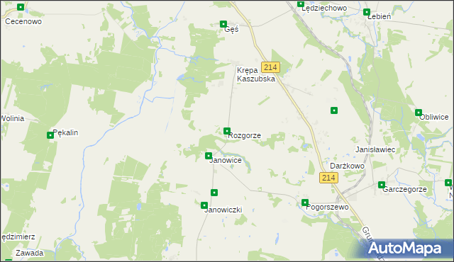 mapa Rozgorze, Rozgorze na mapie Targeo