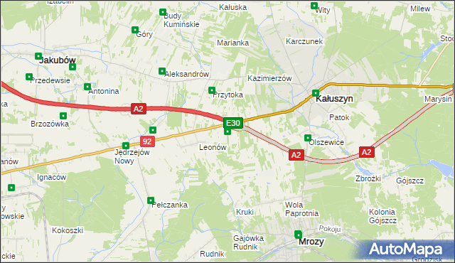 mapa Ryczołek, Ryczołek na mapie Targeo