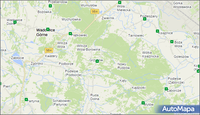 mapa Rydzów, Rydzów na mapie Targeo