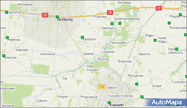 mapa Ścibiorów, Ścibiorów na mapie Targeo