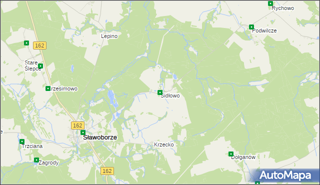 mapa Sidłowo, Sidłowo na mapie Targeo