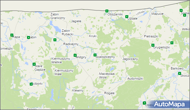 mapa Skaliszkiejmy, Skaliszkiejmy na mapie Targeo